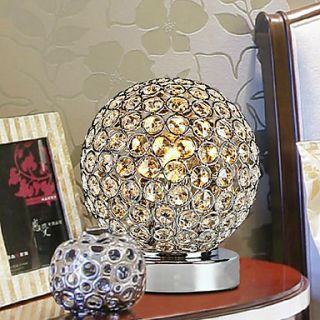 Modern K9 Crystal Table Lamp In Globe Shape
