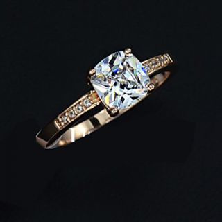 Unique 18K Gold Plated High Quality Alloy And Crystal Ring