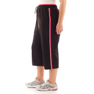 Made For Life Pintuck Capris   Plus, Blk/wh/carse/brtrs, Womens