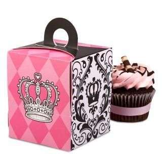 Elegant Princess Damask Cupcake Boxes