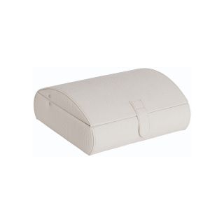 Mele & Co. Womens White Faux Leather Watch Box