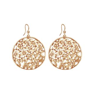 dom by dominique cohen Gold Tone Cubic Zirconia Wildflower Earrings, Womens