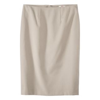 Merona Womens Twill Pencil Skirt   Vintage Khaki   12