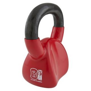 Contoured Kettlebell with Training DVD   Red (15 lbs)