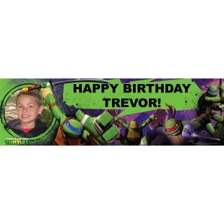Nickelodeon Teenage Mutant Ninja Turtles   Personalized Photo Banner