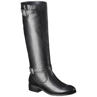 Womens Mossimo Supply Co. Rylee Genuine Leather Tall Boot   Black 6