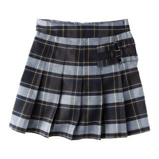 French Toast Girls School Uniform Plaid Pleated Scooter w/ Decorative Buckles  