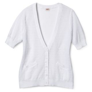 Mossimo Supply Co. Juniors Plus Size Short Sleeve Cardigan   White X