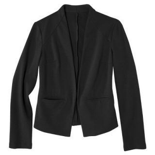 Merona Womens Ponte Collarless Jacket   Black   XL