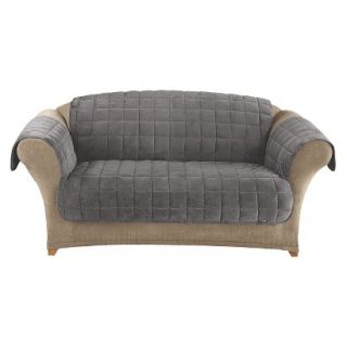 Sure Fit Deluxe Quilted Furniture Friend Loveseat Cover   Gray