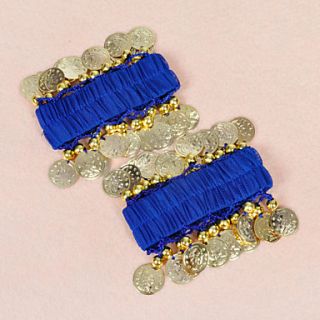 Belly Dance Coin Décor Chiffon Arm Cuffs Wrist Bracelets(10 Colors Available)