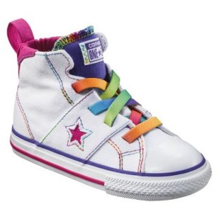 Toddler Girls Converse One Star High Top Sneaker   White 7