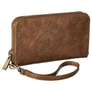 Merona Phone Case Wallet with Removable Wristlet Strap   Brown