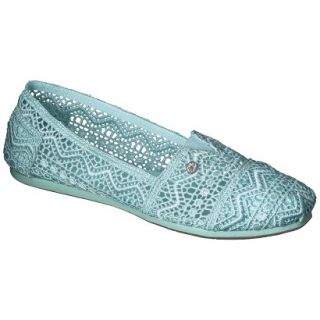 Womens Mad Love Lydia Crocheted Loafers   Mint 5 6
