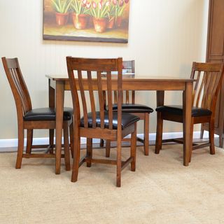 Carolina Chair And Table Henry Mission 5 piece Oak Finished Dining Set Brown Size 5 Piece Sets