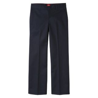 Dickies Girls Classic Fit Flat Front Pant   Navy 5