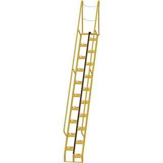 Vestil Alternating Tread Stairs   11 Ft. H, 56 Degree Angle, 17 Steps, Model