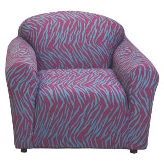 Zebra Print Jersey Stretch Slipcover   Chair