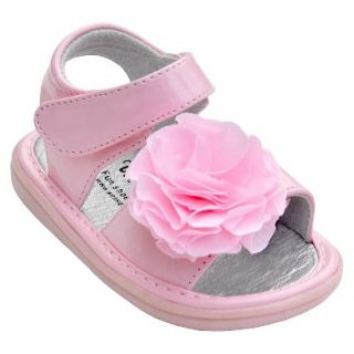 Little Girls Wee Squeak Peony Sandal   Pink 7