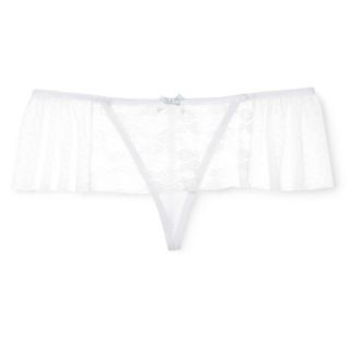 Gilligan & OMalley Womens Lace Thong   White S