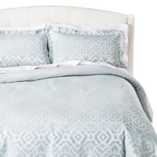 Fieldcrest Luxury Geometric Fashion Comforter   Blue (King)