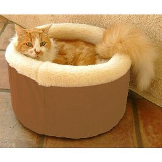 Majestic Pet Cat Cuddler Pet Bed   Khaki (Small)