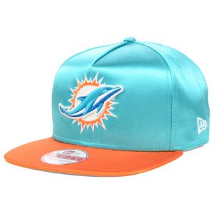 Miami Dolphins New Era NFL Team Satin A Frame 9FIFTY Snapback Cap
