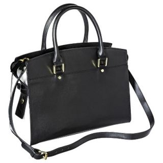 Merona Satchel Handbag with Removable Crossbody Strap   Black/White