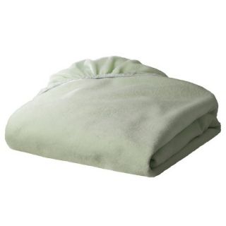 TL Care Heavenly Soft Chenille Fitted Crib Sheet   Green