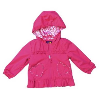 Pink Platinum Infant Toddler Girls Heart Pocket Jacket   Pink 24 M