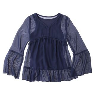 D Signed Girls Blouse   Academy Blue S