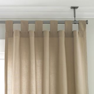 Studio Ceiling Mount Curtain Rod Set, Black