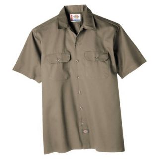 Dickies Mens Original Fit Short Sleeve Work Shirt   Khaki 5X