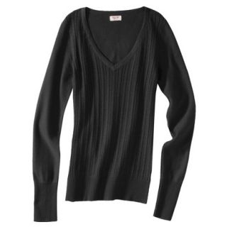Mossimo Supply Co. Juniors Pointelle Sweater   Black L(11 13)