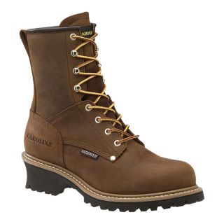 Carolina Waterproof Logger Boot   8 Inch, Brown, Size 10 1/2 Extra Wide, Model