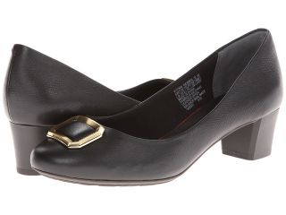 Rockport Total Motion 45MM Buckle Pump Womens 1 2 inch heel Shoes (Black)