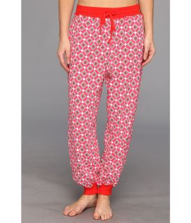 Josie Diamond Printed Jersey Pajama Pant Womens Pajama (Pink)