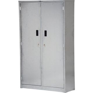 Vestil Galvanized Storage Cabinet   44 Inch W x 15 Inch D x 72 Inch H, 5