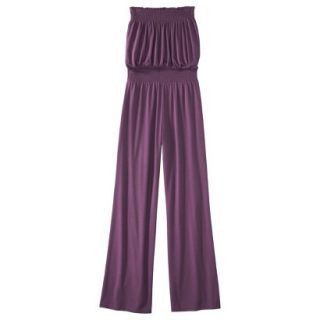Mossimo Supply Co. Juniors Strapless Knit Jumpsuit   Embassy Purple L(11 13)