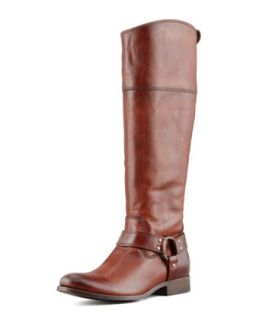 Womens Melissa Harness Extended Calf Riding Boot, Redwood   Frye