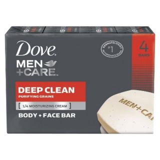 Dove Men Deep Clean Bar Soap   4 Bars