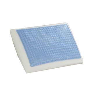 Comfort Revolution Mini Square Gel Memory Foam Pillow, Blue/White