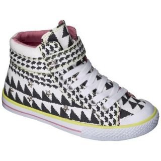 Girls Xhilaration Garalee High Top Sneakers   Black/White 13
