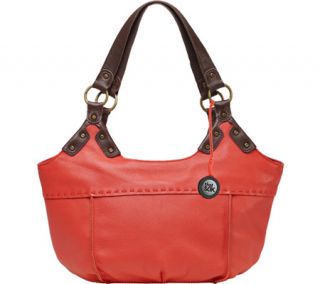 Womens THE SAK Indio Leather Satchel   Cayenne Casual Handbags