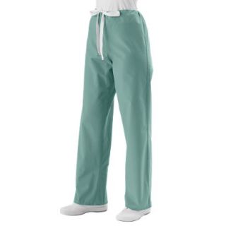 Medline Unisex Reversible Scrub Pants with Drawstring   Misty Green (Small)