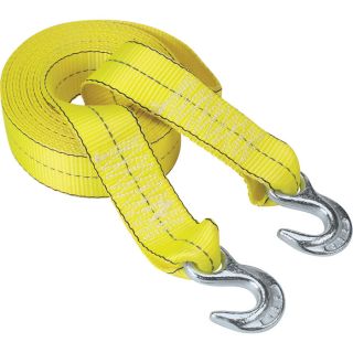 Highland Reflective Tow Strap with Hooks   2 Inch x 20ft., 10,000 Lb. Capacity