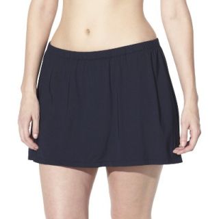 Womens Plus Size Swim Skirt   Black 22W