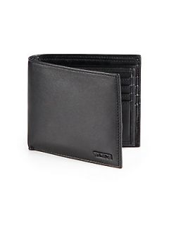 Tumi Leather Flip ID Wallet   Black