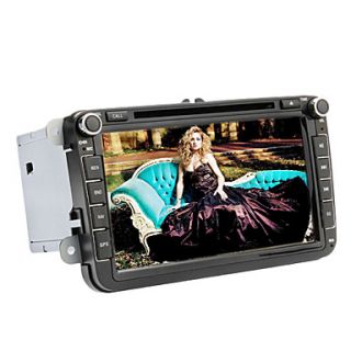 8 inch 2 Din TFT Screen In Dash Car DVD Player For Volkswagen With Bluetooth,Navigation Read GPS,iPod Input,RDS,TV