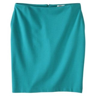 Merona Womens Ponte Pencil Skirt   Coastal Green   14